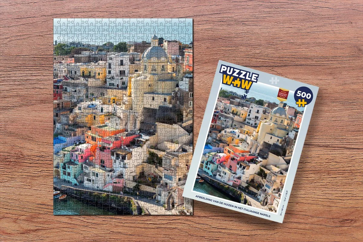 PuzzleWow Napels Legpuzzel 500 Stuks - Multicolor