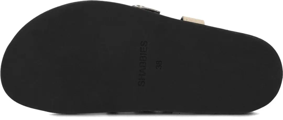 Shabbies Amsterdam Inga Fringes Sandaal - Suéde Taupe 37 - afbeelding 5 van 6