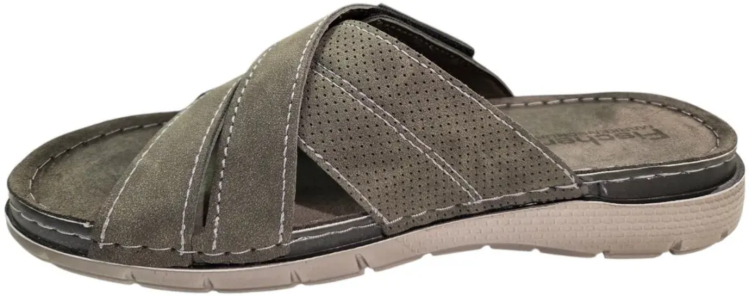 Fischer 566702 Slippers Grijs Leer - 45 - afbeelding 5 van 5