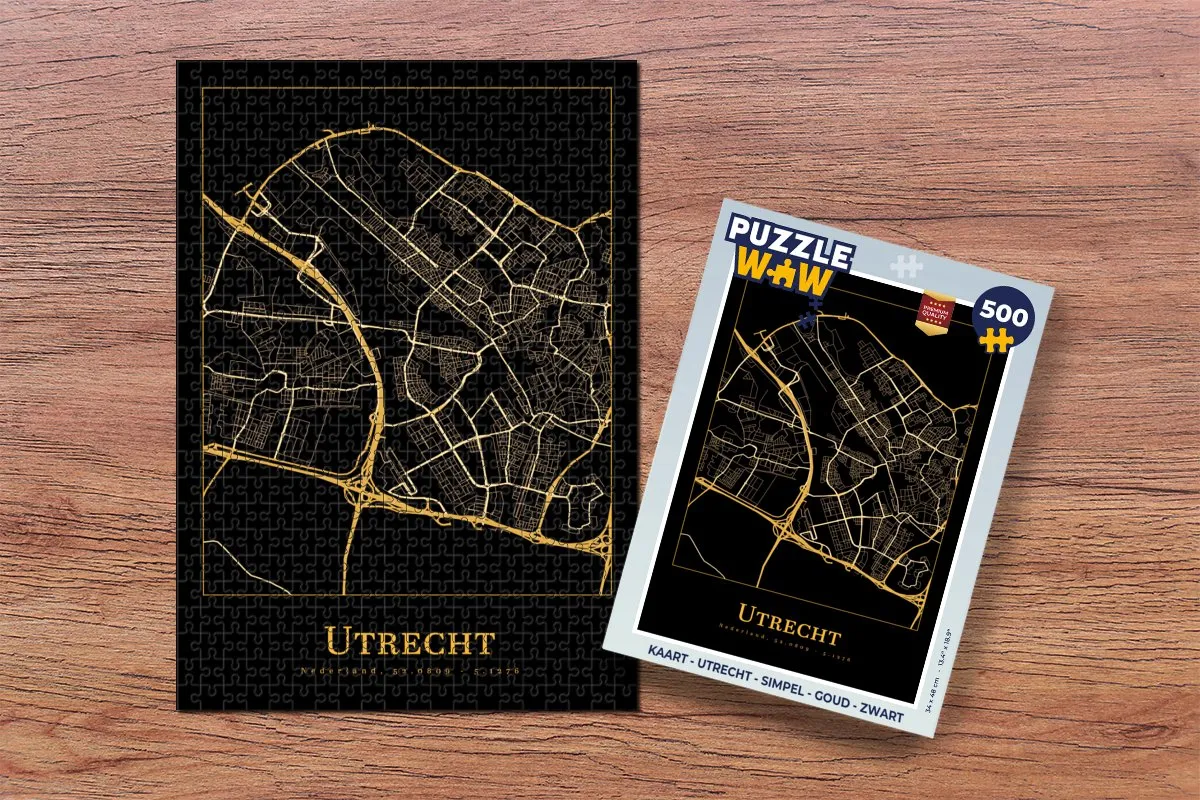 PuzzleWow Utrecht Legpuzzel 500 Stuks - Multicolor