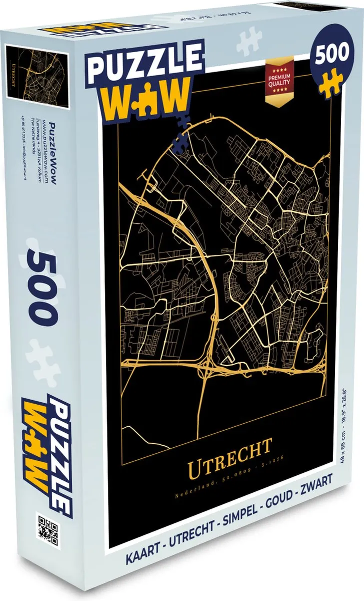PuzzleWow Utrecht Legpuzzel 500 Stuks