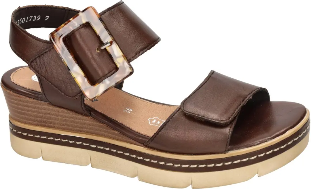 Remonte -Dames - bruin donker - sandalen - maat 39