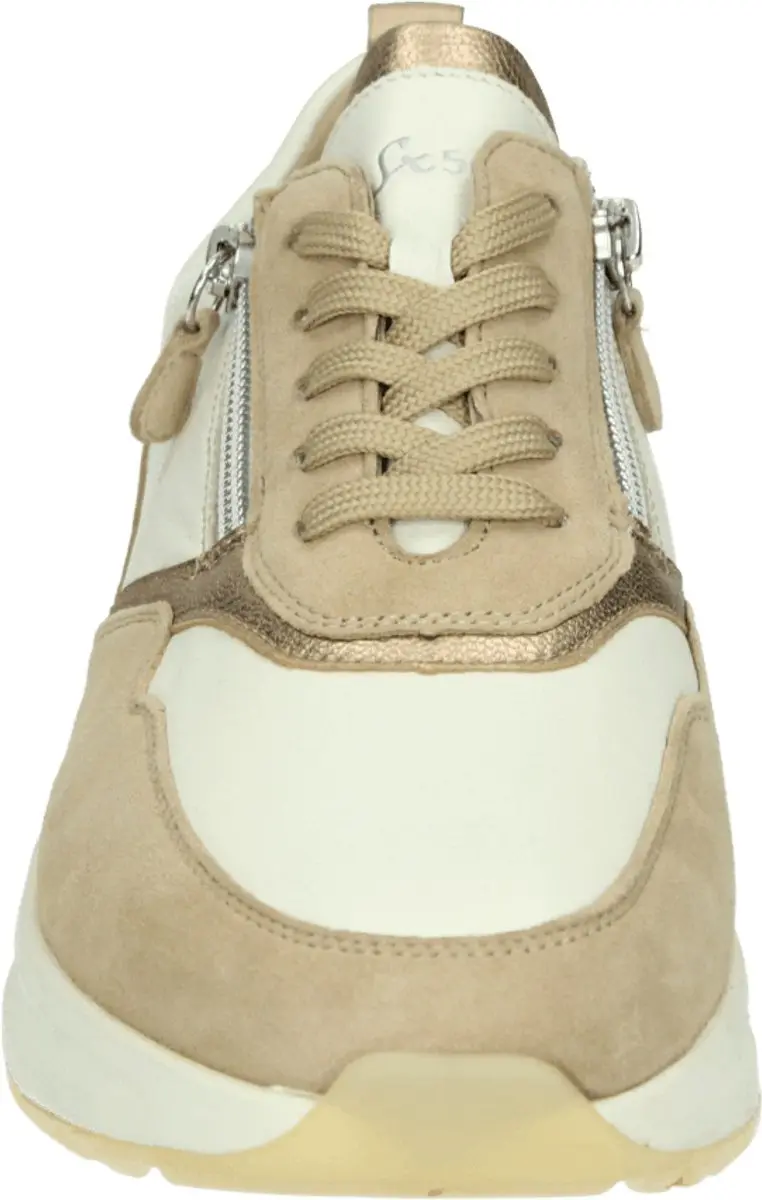 Sioux SUNIVLA-702-J Lage Sneakers - Wit/Beige - Maat 37 - afbeelding 3 van 4
