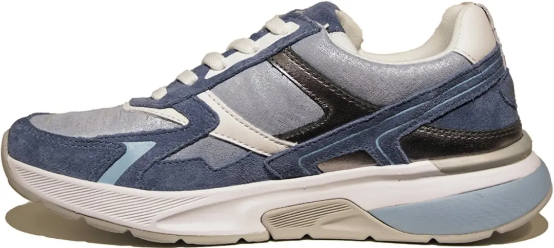 Gabor Rollingsoft Sneaker 86.848.46 - Denim Blauw/Wit
