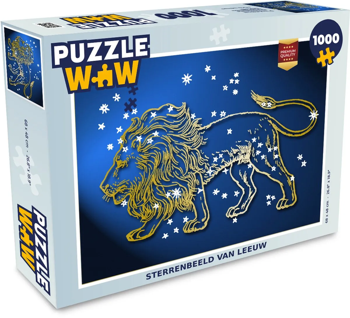 PuzzleWow Sterrenbeeld Leeuw Legpuzzel 1000 Stuks - Multicolor