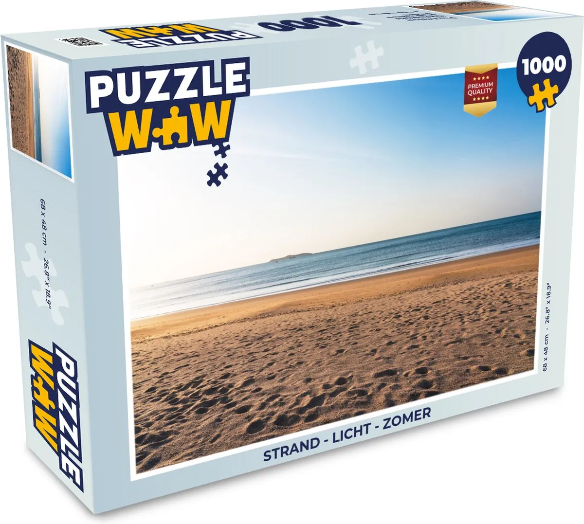 PuzzleWow Strand Legpuzzel 1000 Stuks - Multicolor