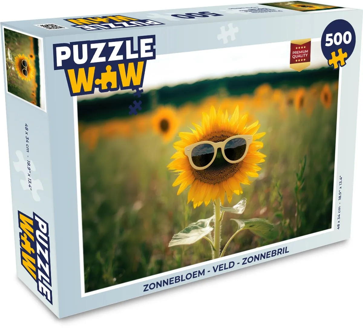 PuzzleWow Zonnebloem Legpuzzel 500 Stuks
