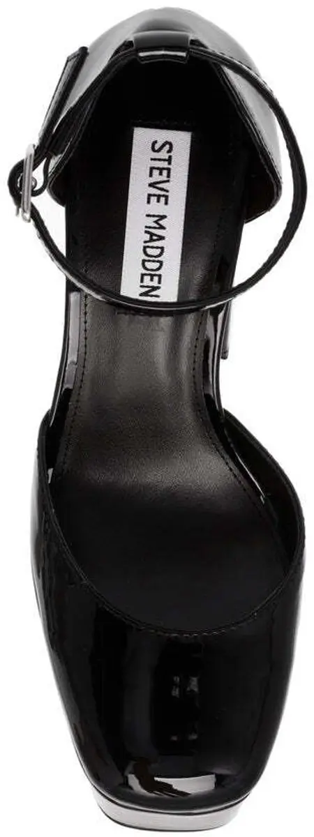 Steve Madden Tamy Dameshakken - Zwart Lak - Maat 41 - afbeelding 4 van 6