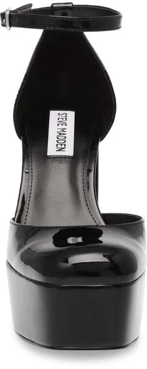 Steve Madden Tamy Dameshakken - Zwart Lak - Maat 41 - afbeelding 6 van 6