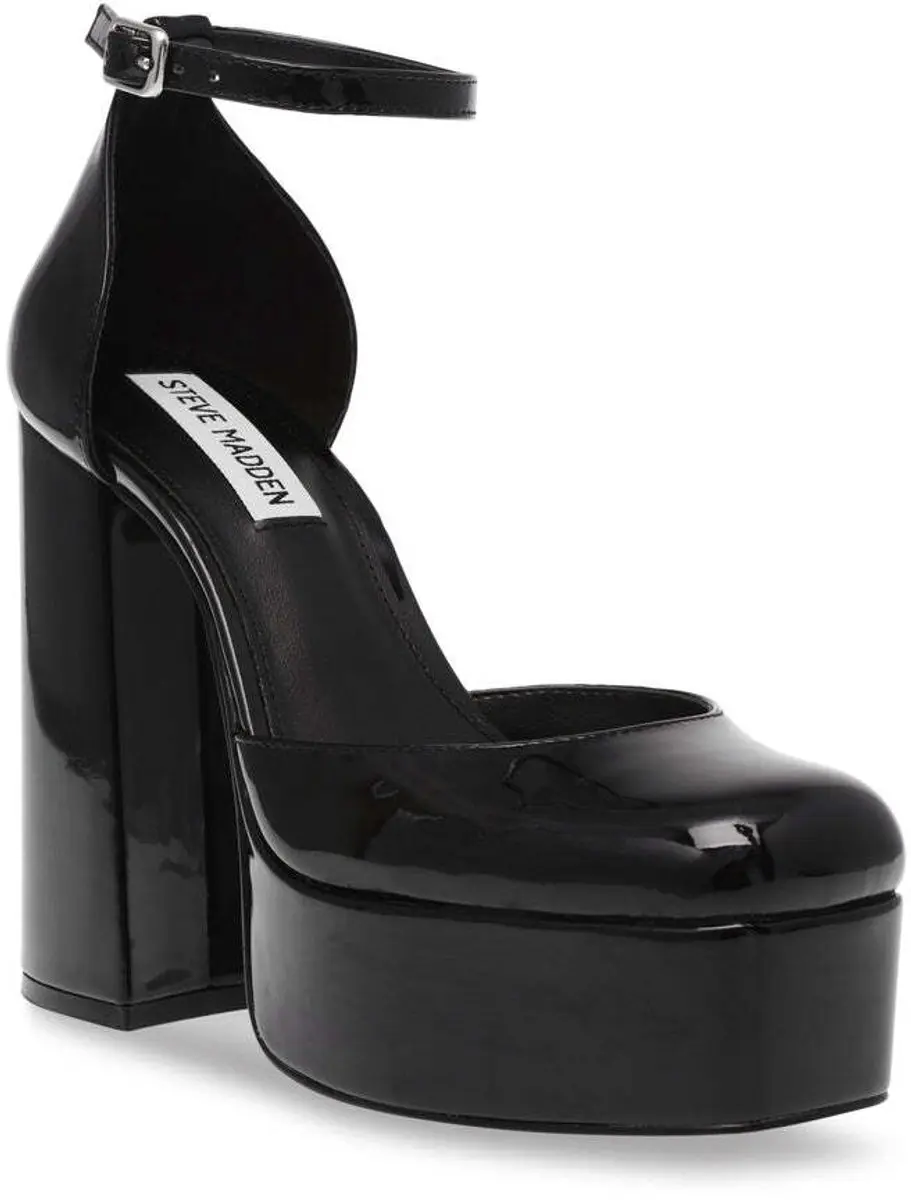 Steve Madden Tamy Dameshakken - Zwart Lak - Maat 41 - afbeelding 2 van 6
