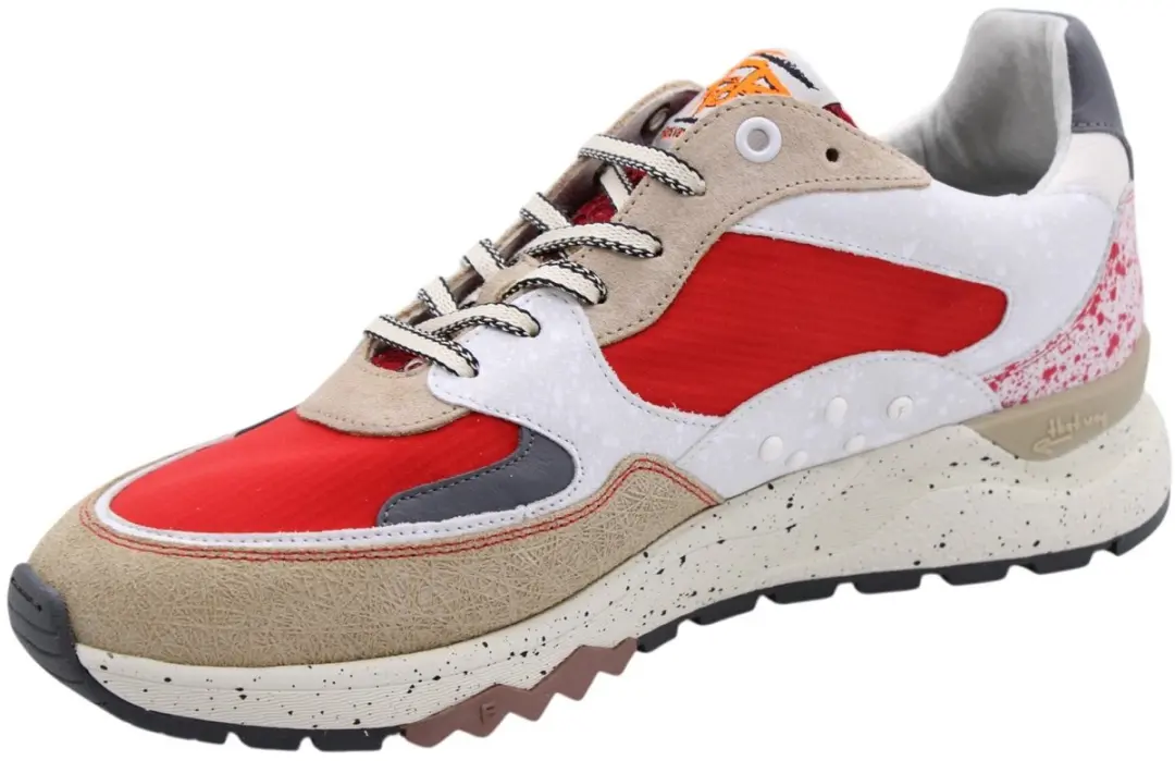 Floris van Bommel DE TREENER 01.42 Lage Sneakers - Rood - 41.5 - afbeelding 6 van 6