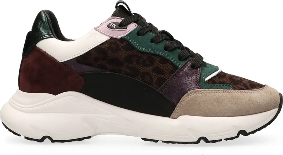 Maruti Raven Leren Sneakers - Dames - Groen - Maat 41 - afbeelding 2 van 6