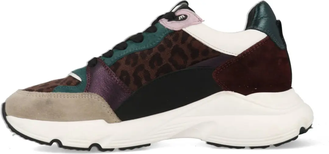 Maruti Raven Leren Sneakers - Dames - Groen - Maat 41 - afbeelding 3 van 6