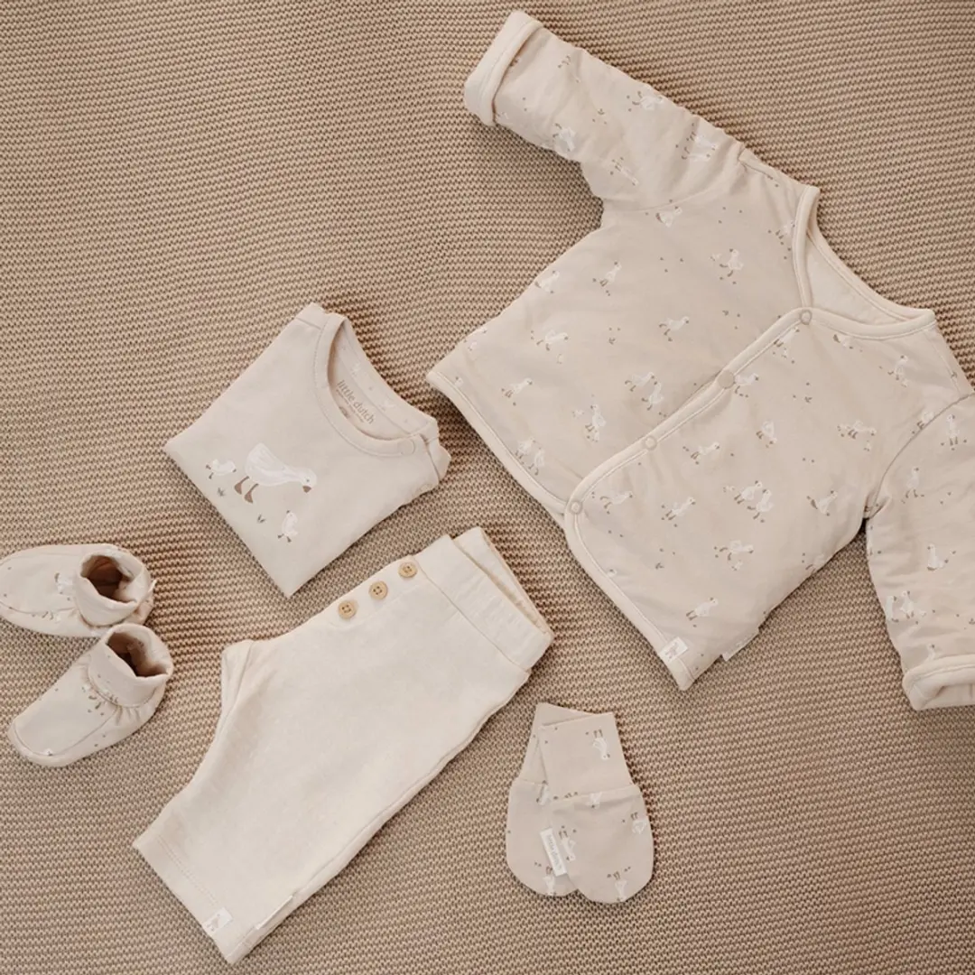 Little Dutch Newborn Naturals Little Goose Slofjes - Meerkleurig