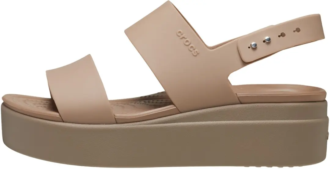 Crocs Brooklyn Low Wedge Damessandalen 206453 - Latte/Mushroom - afbeelding 2 van 6