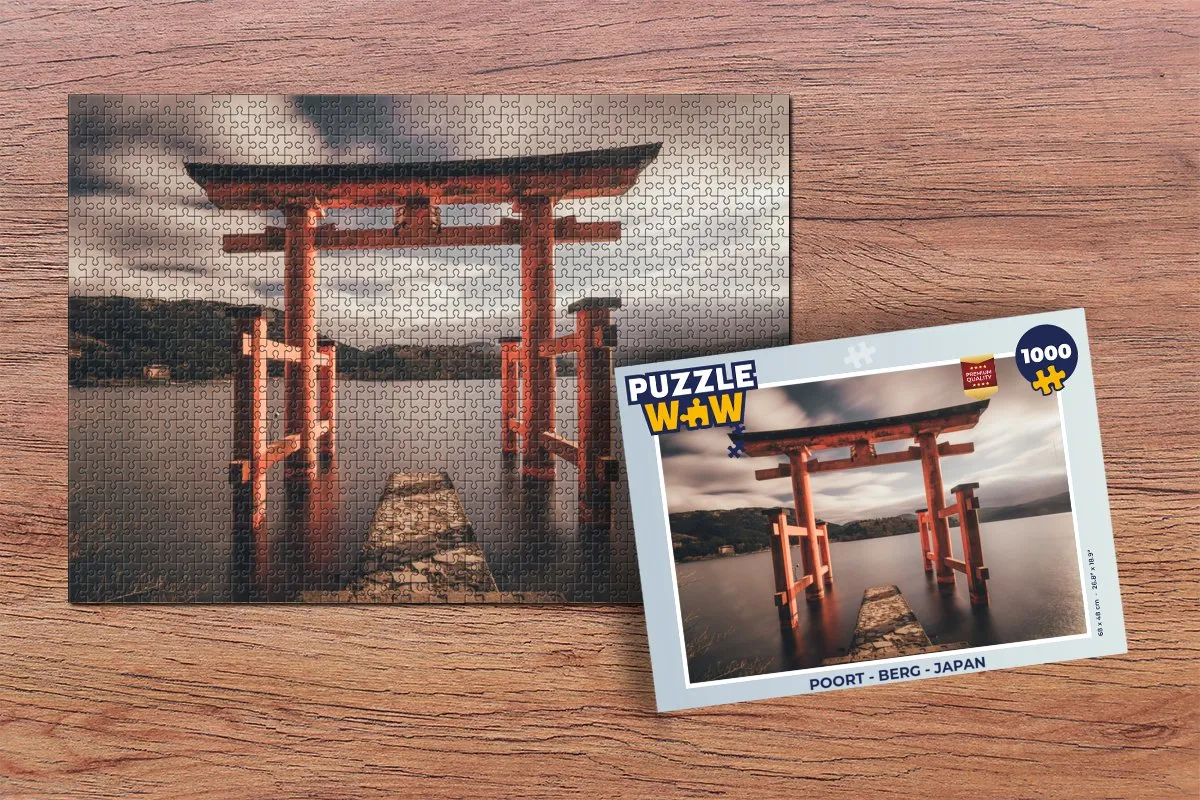 PuzzleWow Berg Japan Legpuzzel 1000 Stuks - Multicolor