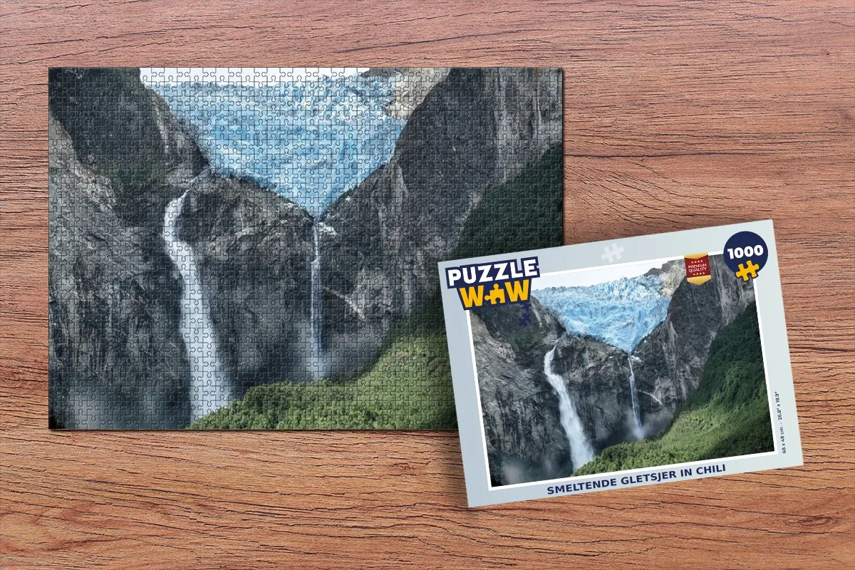 PuzzleWow Smeltende Gletsjer Chili Legpuzzel 1000 Stuks - Multicolor