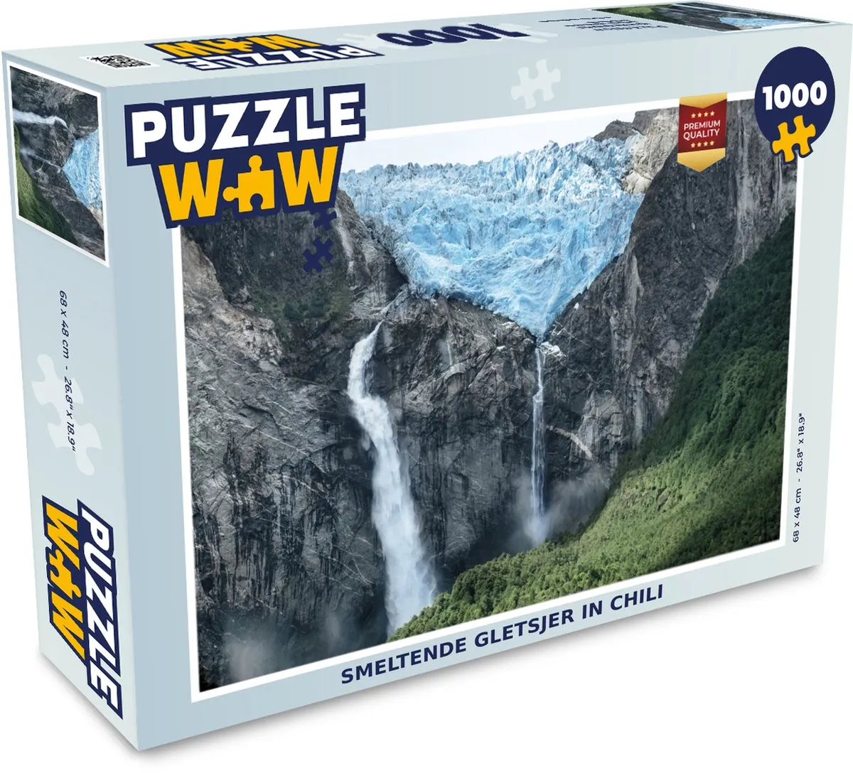 PuzzleWow Smeltende Gletsjer Chili Legpuzzel 1000 Stuks - Multicolor