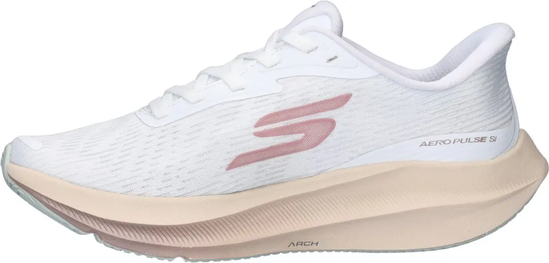 Skechers SKX Aero Pulse Hands Free Slip-Ins Dames Sneaker - Wit - afbeelding 5 van 6