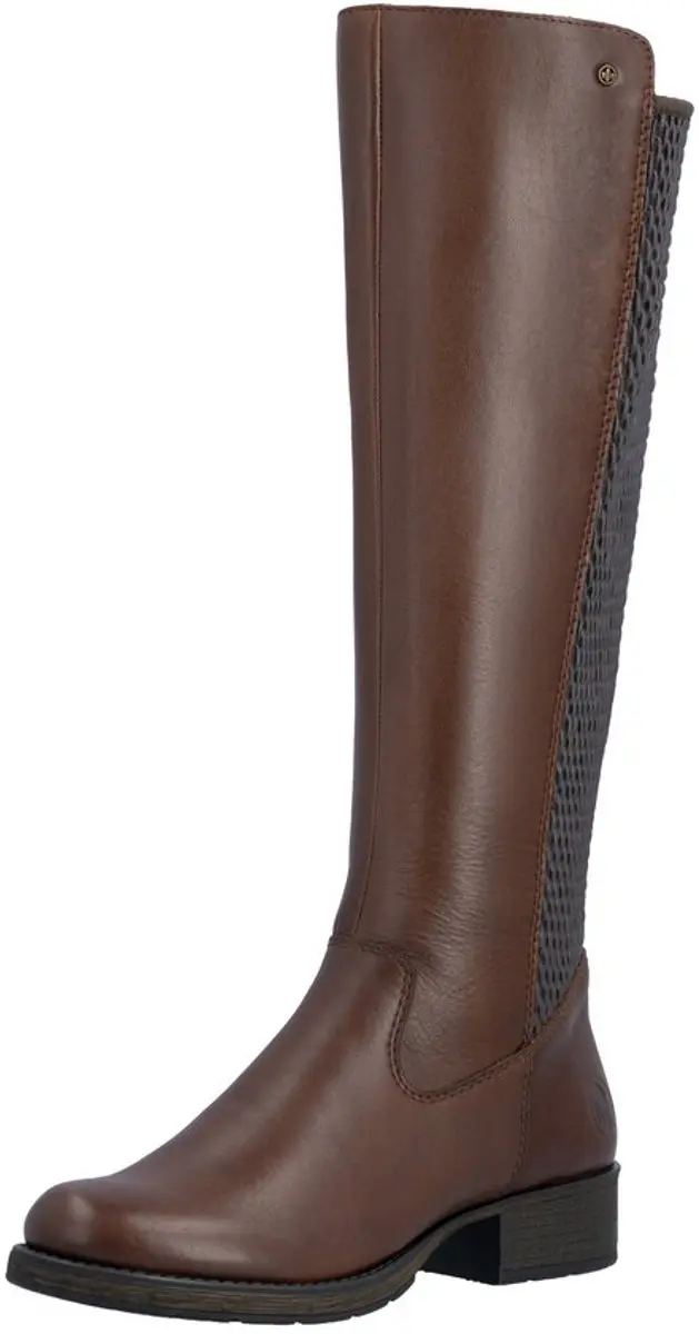 Rieker Z9591 29 Dames Laarzen - Bruin Leder - Maat 39