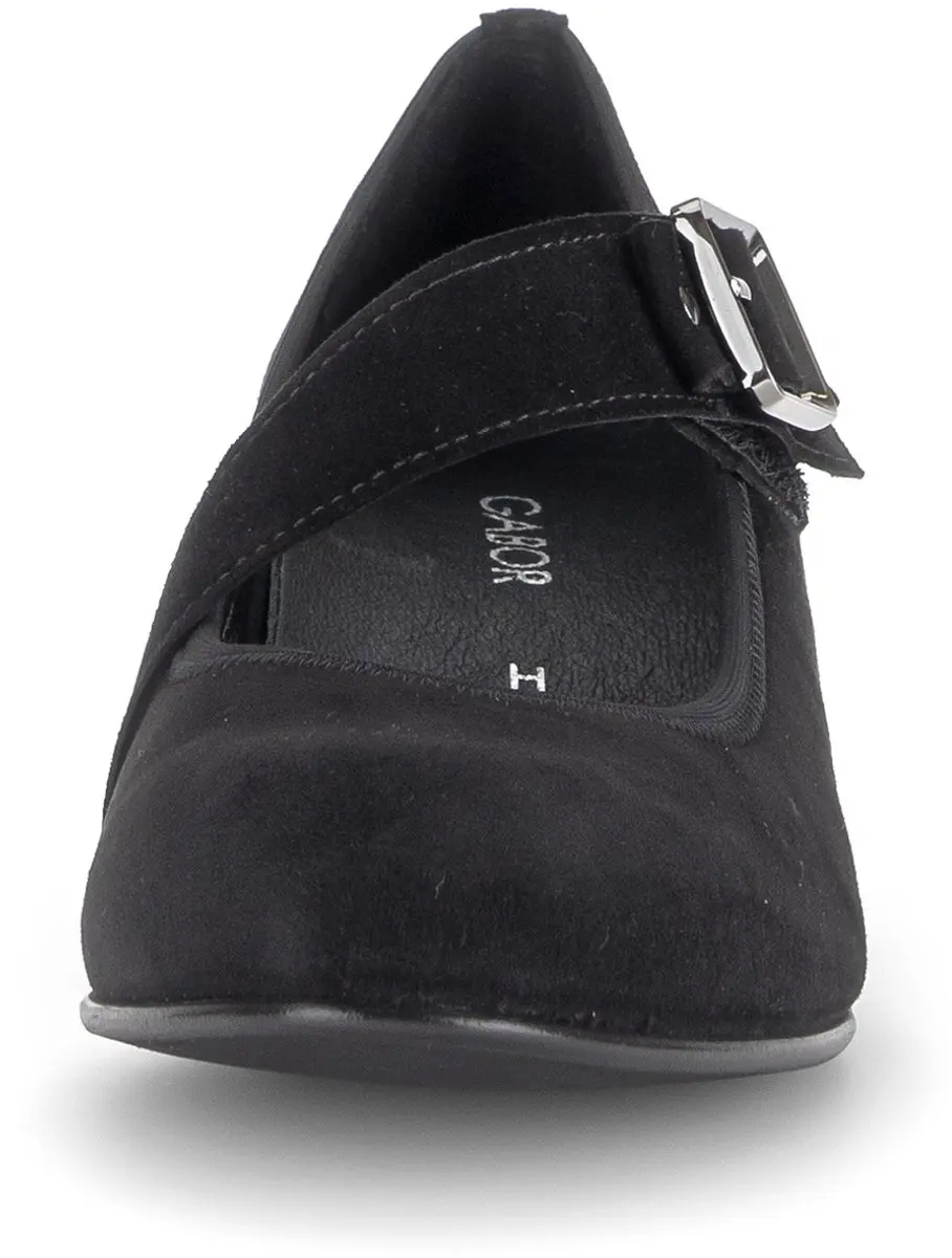 Gabor Dames Pump 3013.01.001 - Zwart Nubuck - Maat 40.5