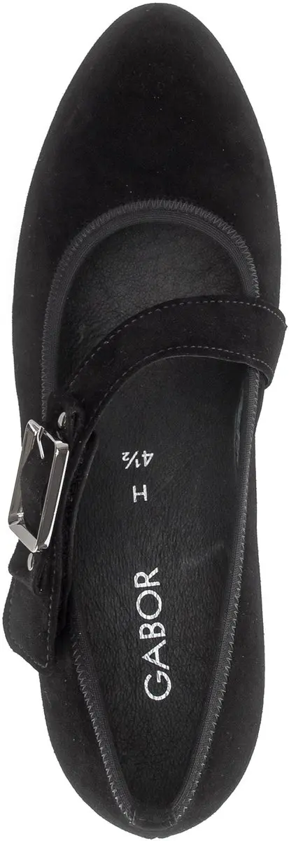 Gabor Dames Pump 3013.01.001 - Zwart Nubuck - Maat 40.5