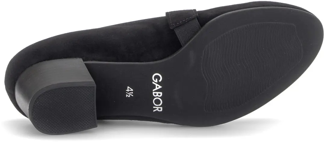 Gabor Dames Pump 3013.01.001 - Zwart Nubuck - Maat 40.5