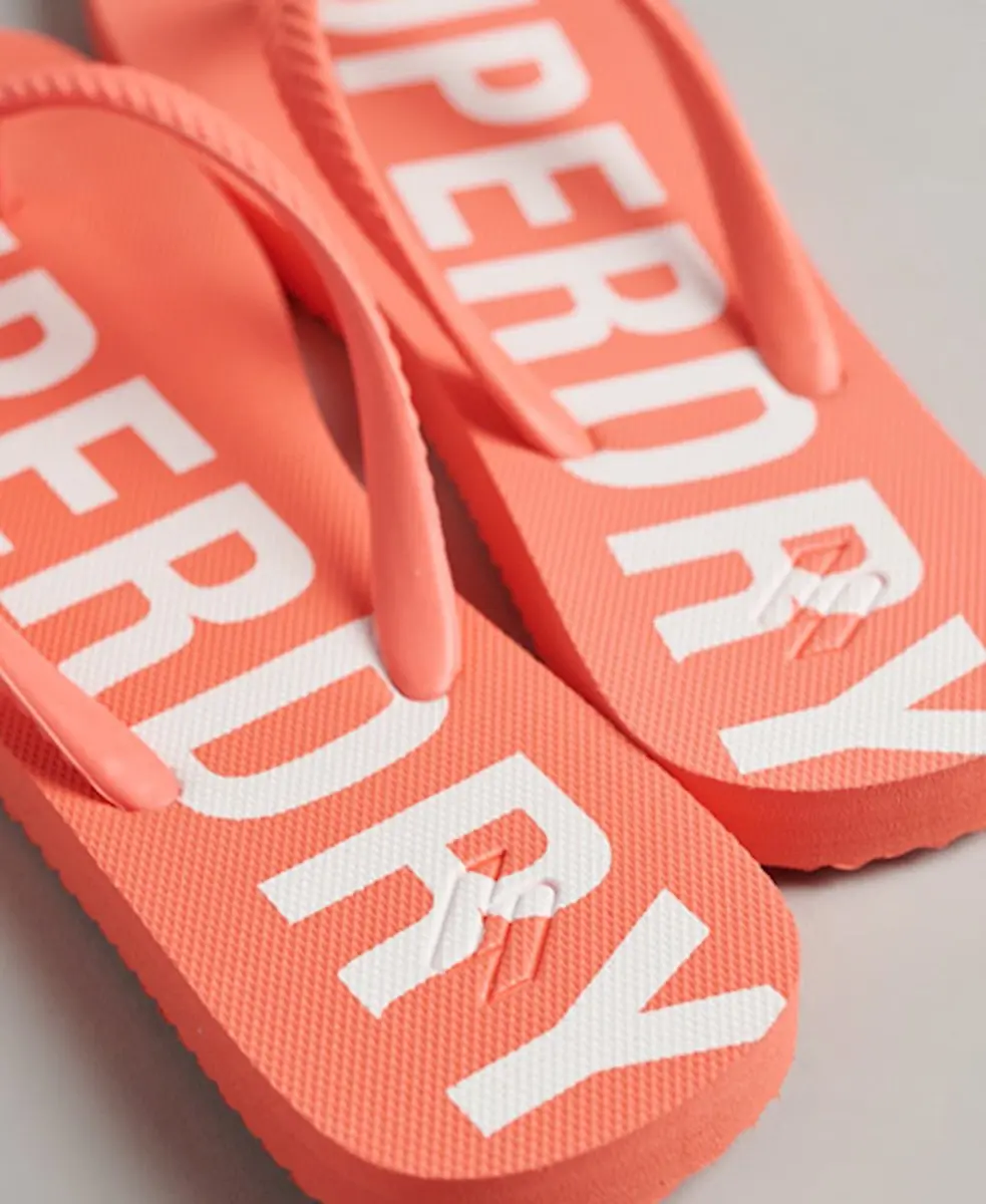 Superdry Code Essential Teenslipper PY7 Hyper Fire Coral - afbeelding 6 van 6