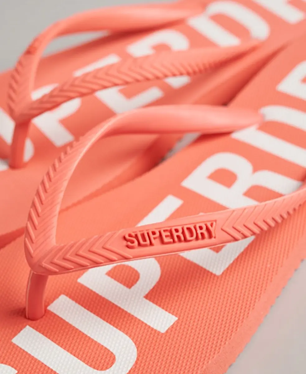 Superdry Code Essential Teenslipper PY7 Hyper Fire Coral - afbeelding 5 van 6