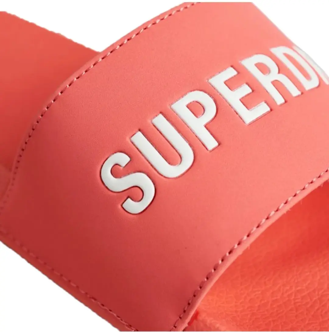 Superdry Destination Pool Slippers Dames - 40/41 - Peach Amber Pink - afbeelding 6 van 6