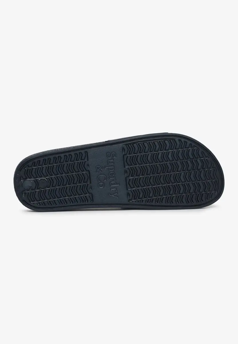 Superdry Company Logo High Build Sliders - Heren - Navy - afbeelding 2 van 6