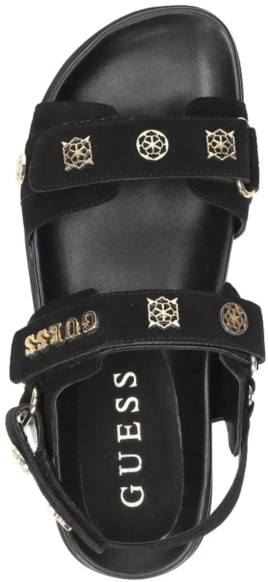 Guess Florizi Sandalen Plat - zwart - Maat 40 - afbeelding 4 van 6