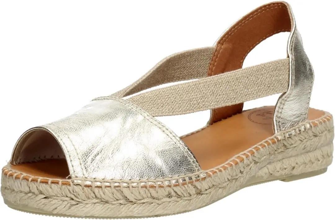 Toni Pons Etna Dames Espadrilles - Platinum - Maat 41 - afbeelding 4 van 6