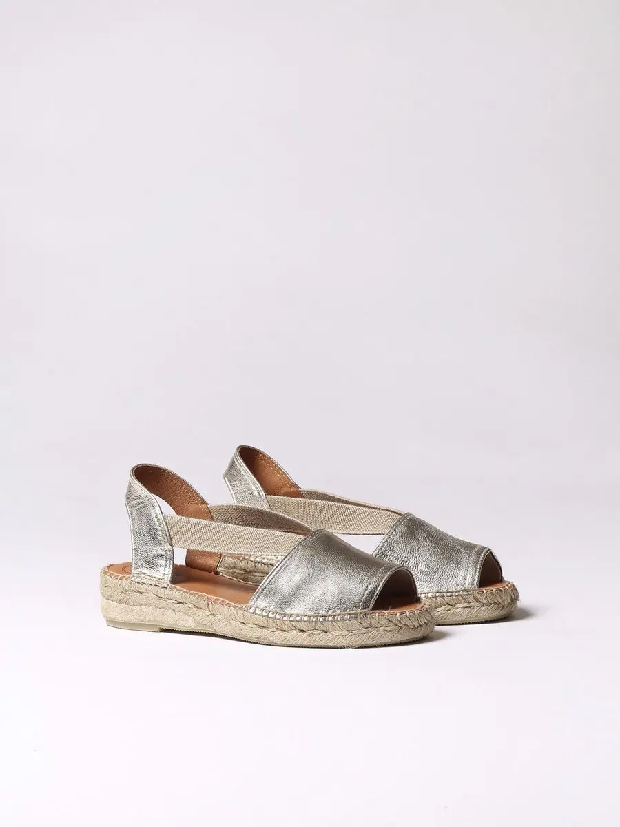 Toni Pons Etna Dames Espadrilles - Platinum - Maat 41 - afbeelding 2 van 6