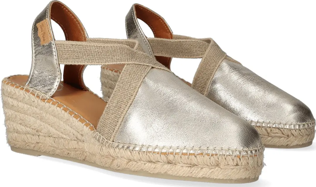 Toni Pons Tossa Dames Espadrilles - Goud - Maat 35 - afbeelding 6 van 6