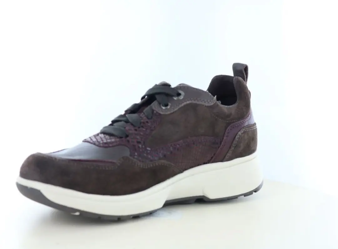 Xsensible Grenoble Dames Veterschoenen - Donkerbruin - Maat 39