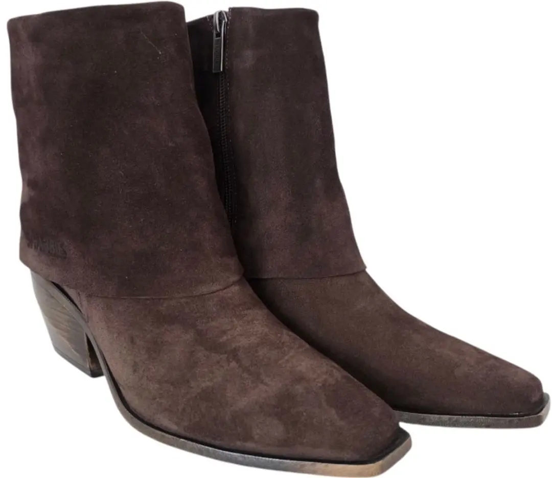 Shabbies Amsterdam Jaira Double Ankle Boot - Bruin - Maat 38 - afbeelding 4 van 6