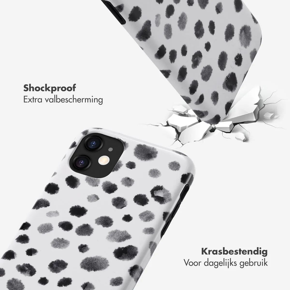 Selencia Hoesje iPhone 11 Trendy Leopard
