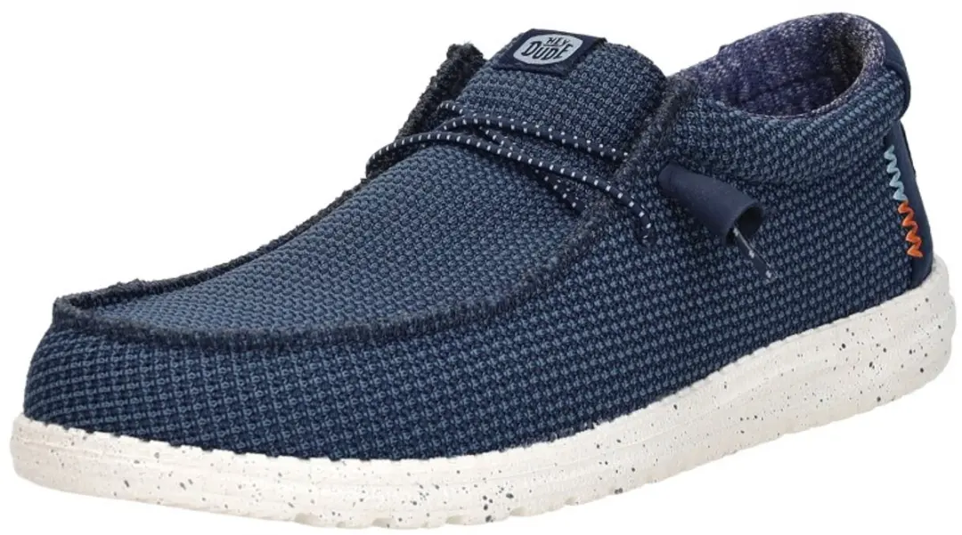 HEYDUDE Wally Sport Instappers blauw Canvas - Maat 45 - afbeelding 4 van 6