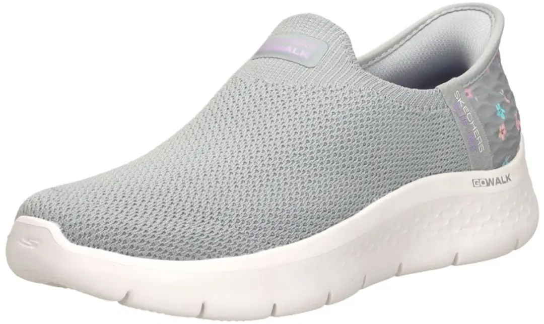 Skechers Slip-Ins Go Walk Flex Sneakers - Licht Grijs - afbeelding 4 van 6