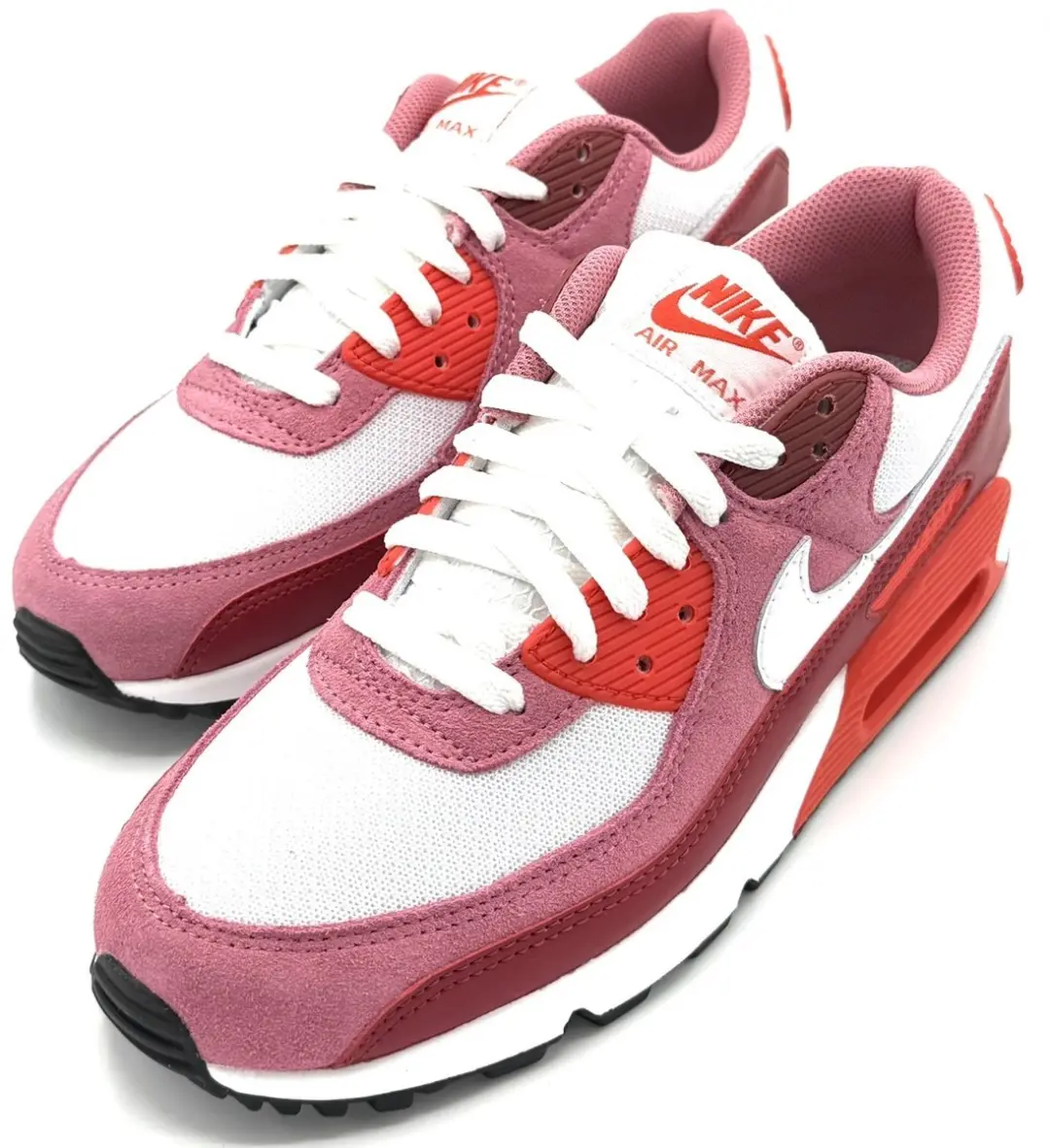 Nike Air Max 90 Sneakers - Heren 46 - Wit/Rood/Roz - afbeelding 3 van 6
