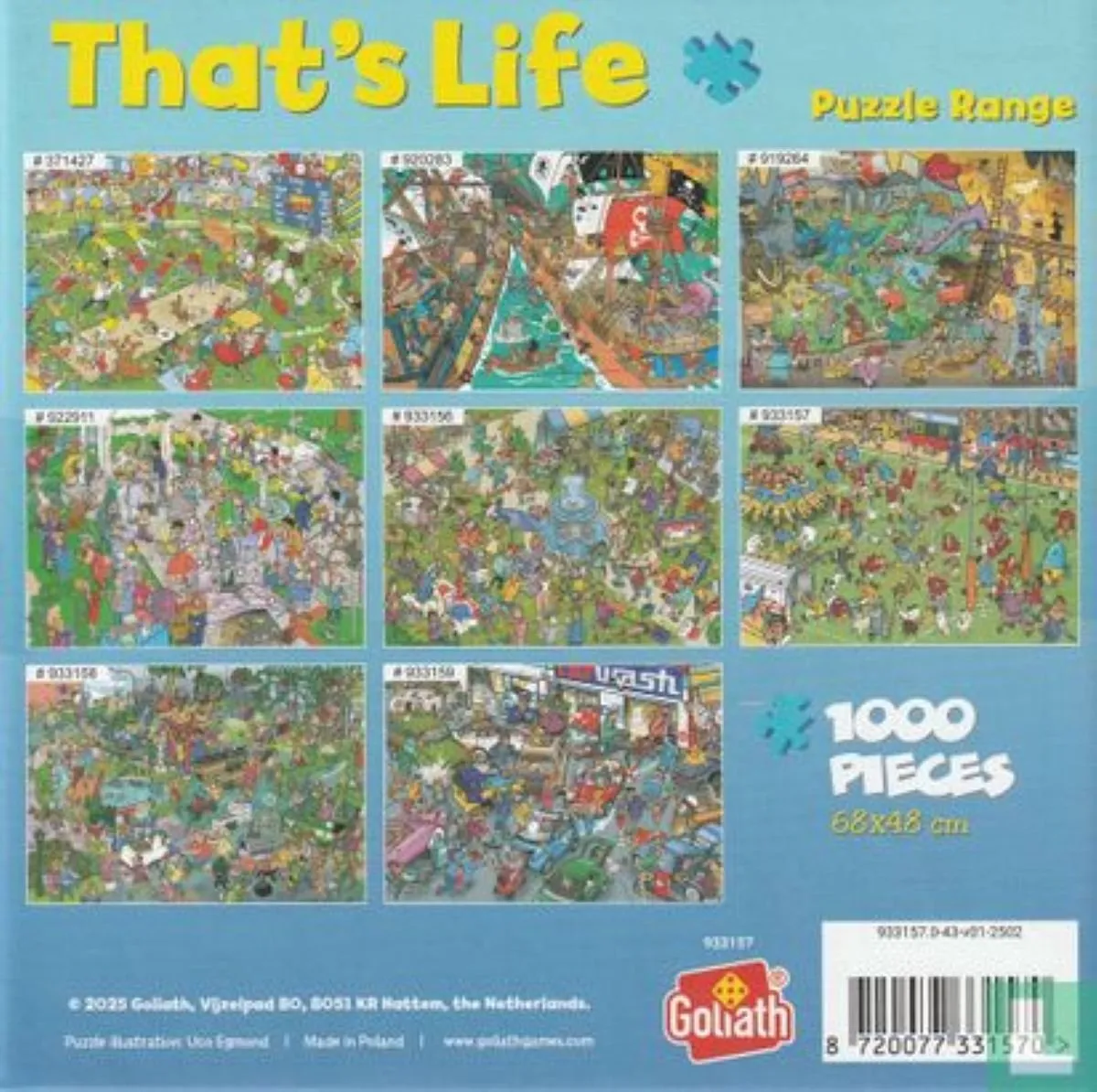 Goliath That's Life Puzzel Rugby 1000 Stuks