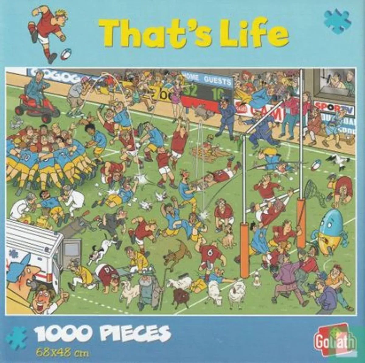 Goliath That's Life Puzzel Rugby 1000 Stuks