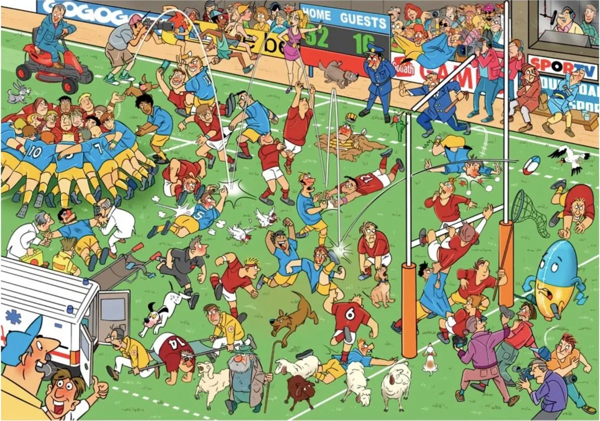 Goliath That's Life Puzzel Rugby 1000 Stuks