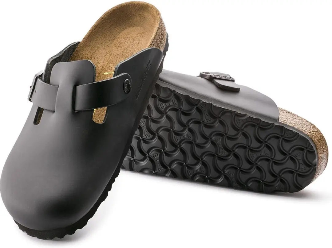 Birkenstock Boston Slipper - Maat 41 - Zwart - afbeelding 5 van 6