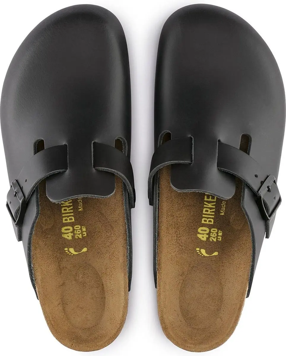 Birkenstock Boston Slipper - Maat 41 - Zwart - afbeelding 4 van 6
