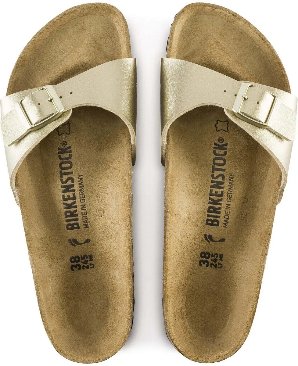 Birkenstock Madrid BF Gold Dames Slippers - Maat 38 - afbeelding 5 van 6