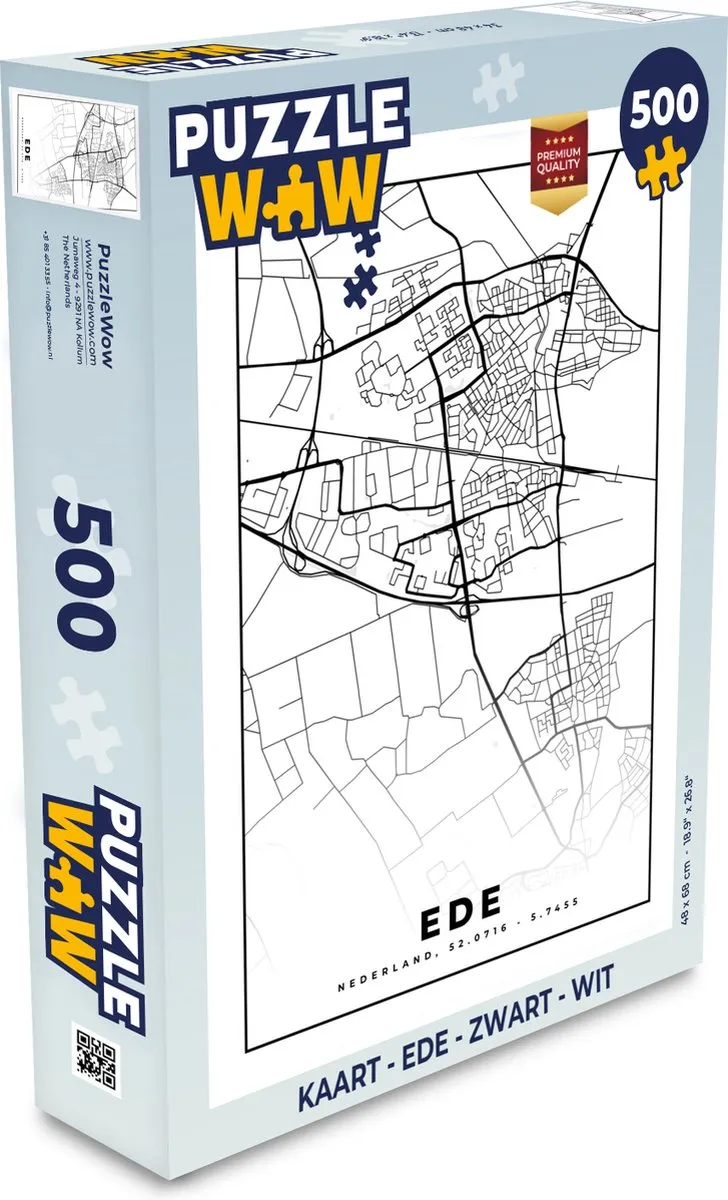 PuzzleWow Legpuzzel Ede 500 Stuks - Multicolor
