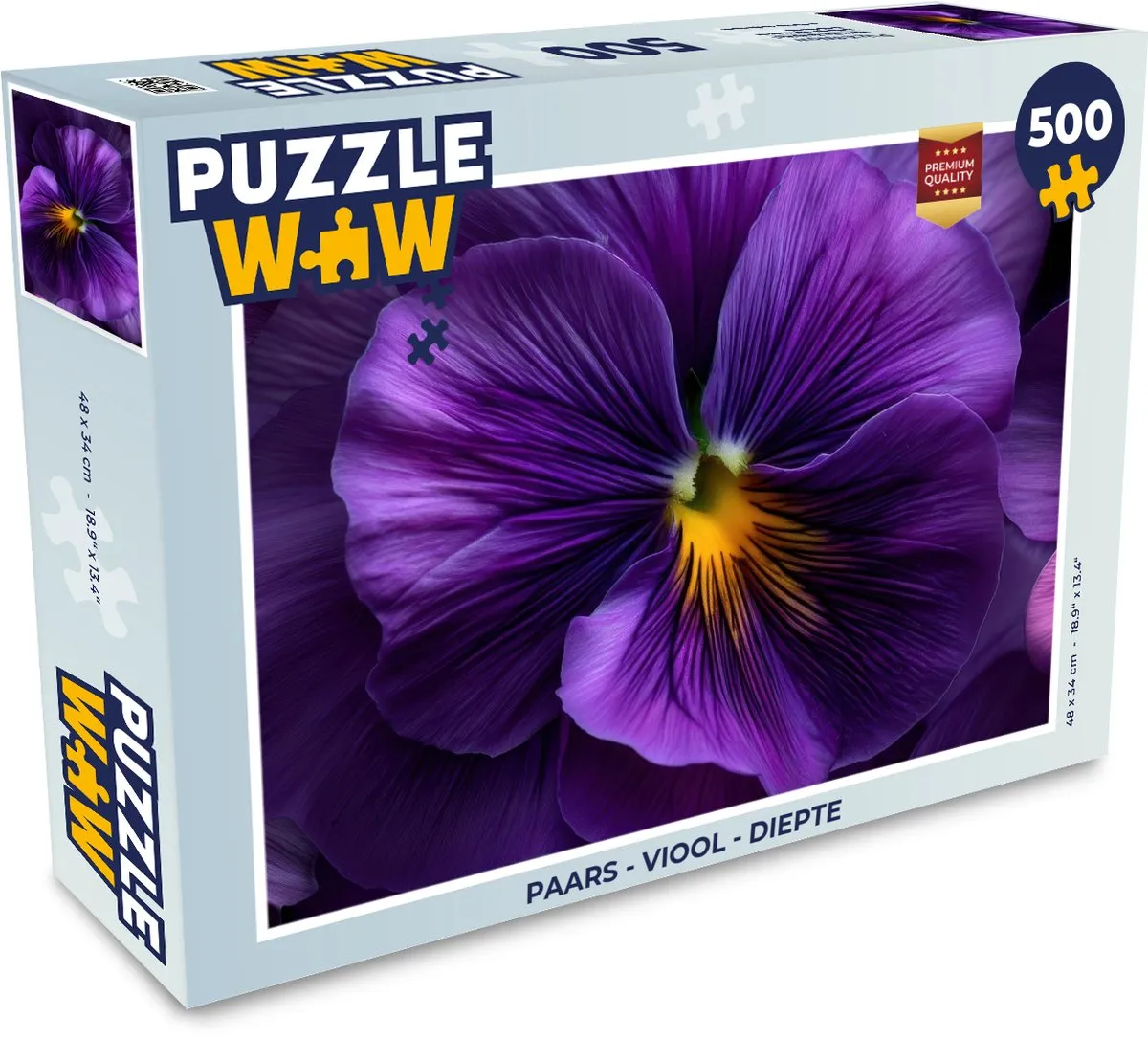 PuzzleWow Viool Paarse Legpuzzel 500 Stuks - MPN 8721414233502