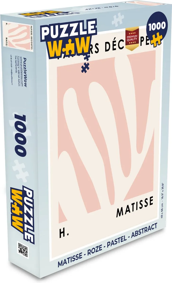 PuzzleWow Matisse Legpuzzel 1000 Stuks - Multicolor
